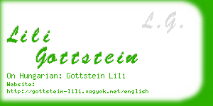 lili gottstein business card